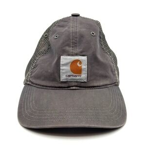 Carhartt‎ Baseball Cap Gray Mesh Trucker Hat One Size